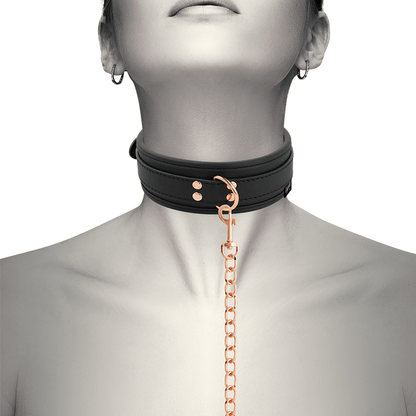 COQUETTE CHIC DESIRE - FANTASY VEGAN LEATHER COLLAR WITH NEOPRENE LINING - Kink&Play