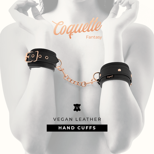 COQUETTE CHIC DESIRE - FANTASY VEGAN LEATHER HANDCUFFS - Kink&Play