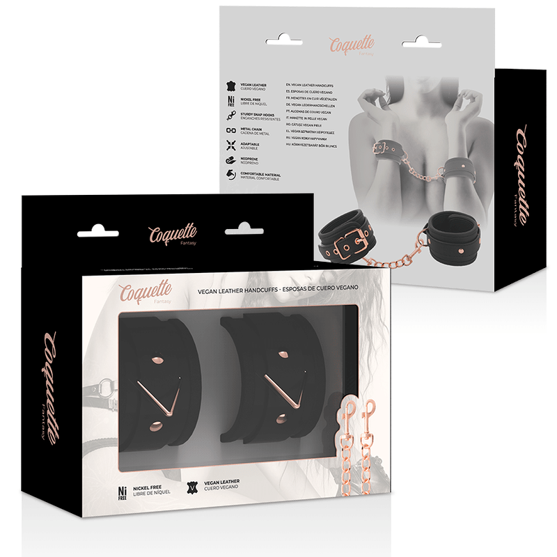COQUETTE CHIC DESIRE - FANTASY VEGAN LEATHER HANDCUFFS - Kink&Play