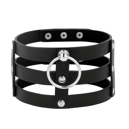 COQUETTE CHIC DESIRE - FETISH STYLE VEGAN LEATHER CHOKER - Kink&Play