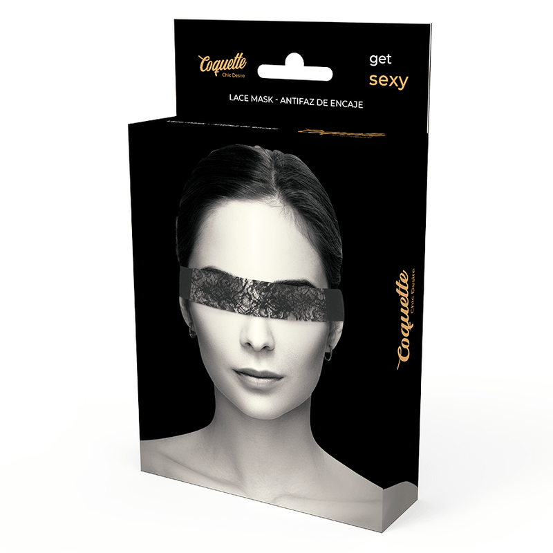 COQUETTE CHIC DESIRE - LACE MASK BLACK - Kink&Play