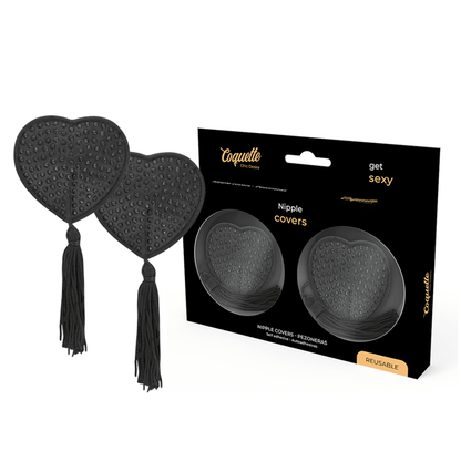 COQUETTE CHIC DESIRE - NIPPLE COVERS BLACK - Kink&Play