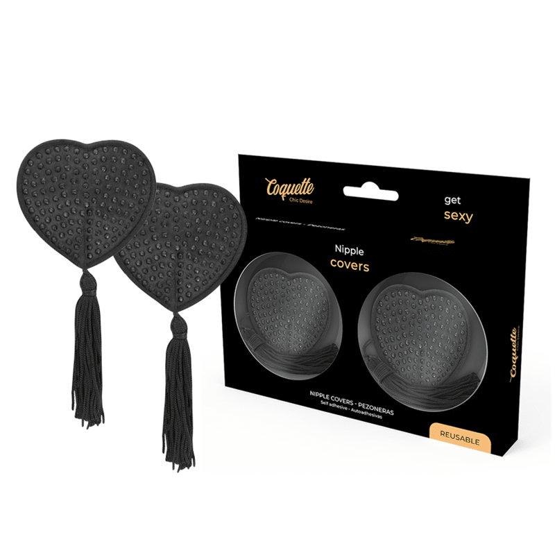 COQUETTE CHIC DESIRE - NIPPLE COVERS BLACK - Kink&Play