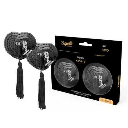 COQUETTE CHIC DESIRE - NIPPLE COVERS BLACK - Kink&Play