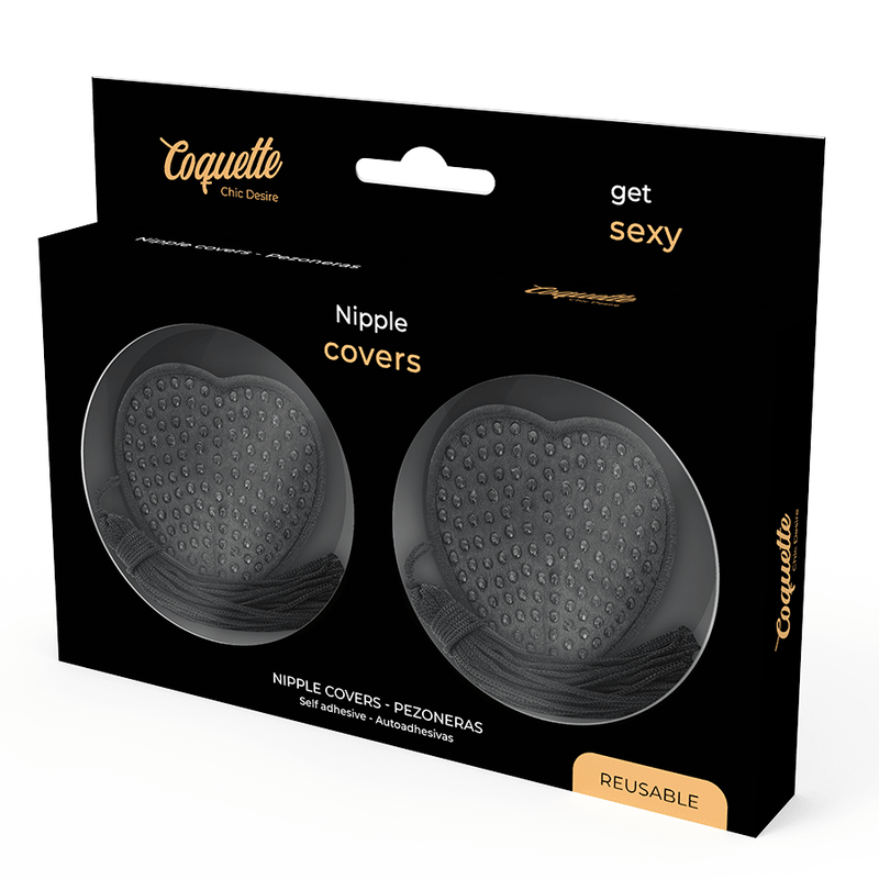 COQUETTE CHIC DESIRE - NIPPLE COVERS BLACK - Kink&Play