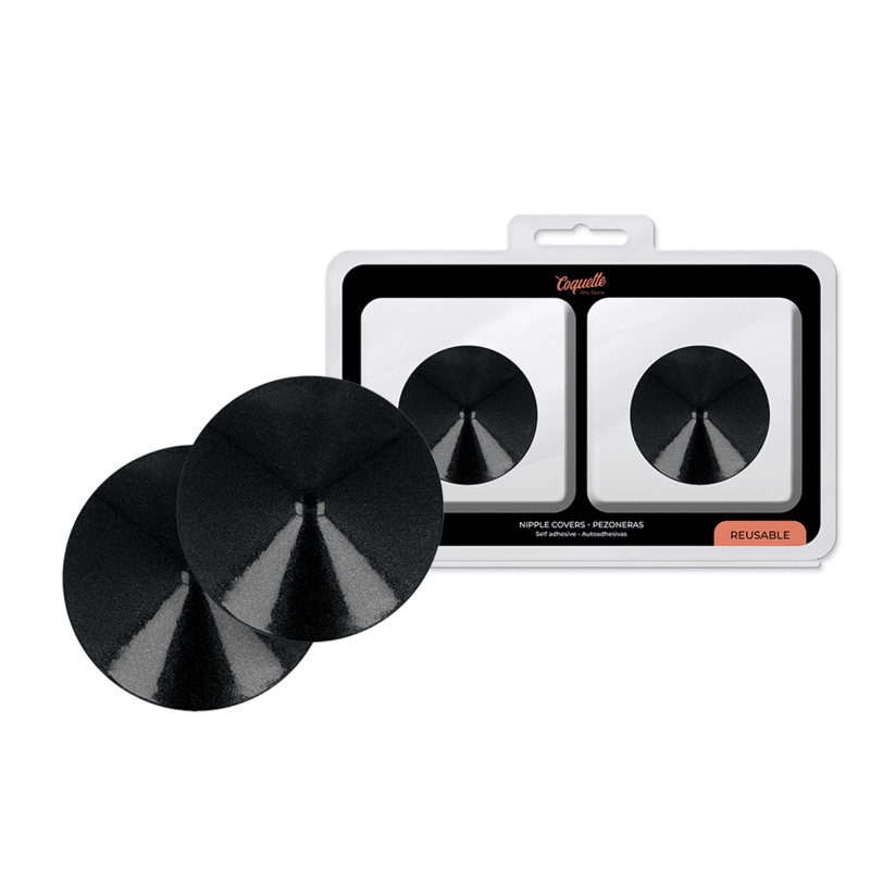 COQUETTE CHIC DESIRE - NIPPLE COVERS BLACK CIRCLES - Kink&Play