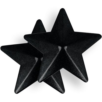 COQUETTE CHIC DESIRE - NIPPLE COVERS BLACK STARS - Kink&Play