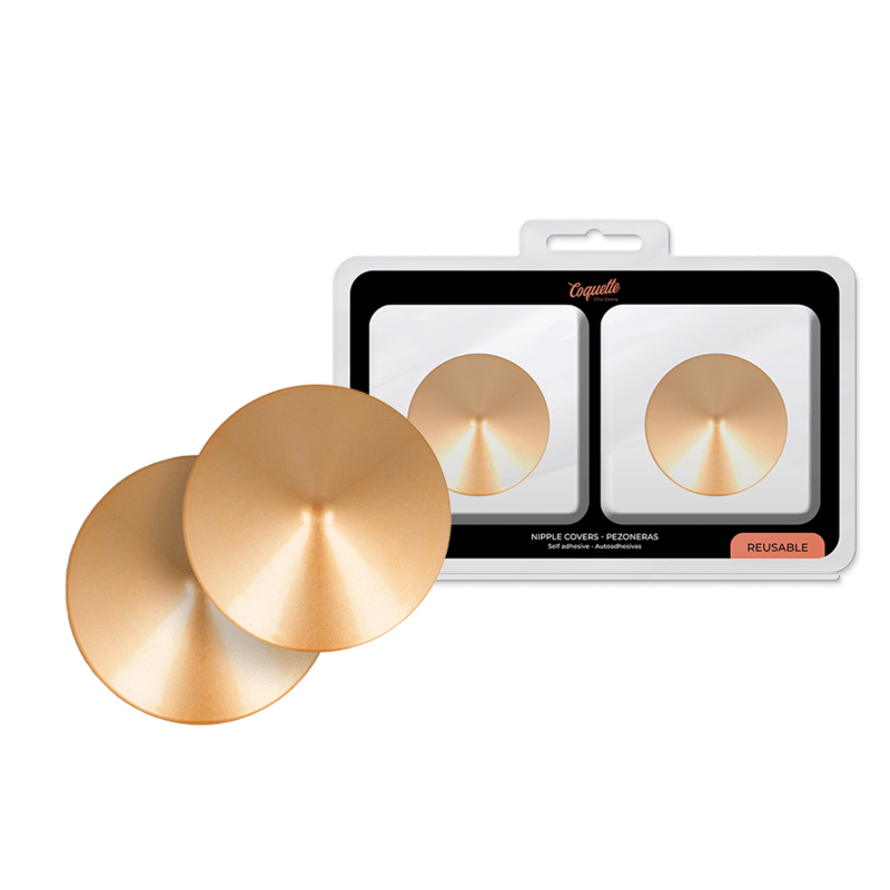 COQUETTE CHIC DESIRE - NIPPLE COVERS GOLDEN CIRCLES - Kink&Play