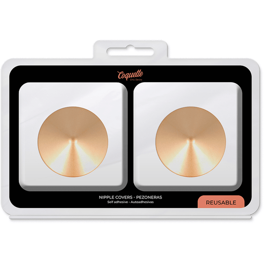 COQUETTE CHIC DESIRE - NIPPLE COVERS GOLDEN CIRCLES - Kink&Play