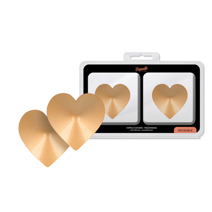 COQUETTE CHIC DESIRE - NIPPLE COVERS GOLDEN HEARTS - Kink&Play