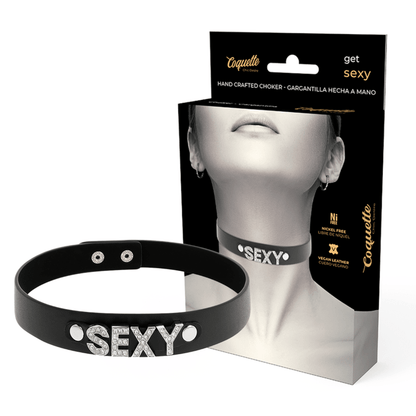 COQUETTE CHIC DESIRE - SEXY VEGAN LEATHER CHOKER - Kink&Play