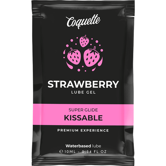 COQUETTE CHIC DESIRE - STRAWBERRY WATER BASED KISSABLE LUBRICANT POCKET 10 ML - Kink&Play