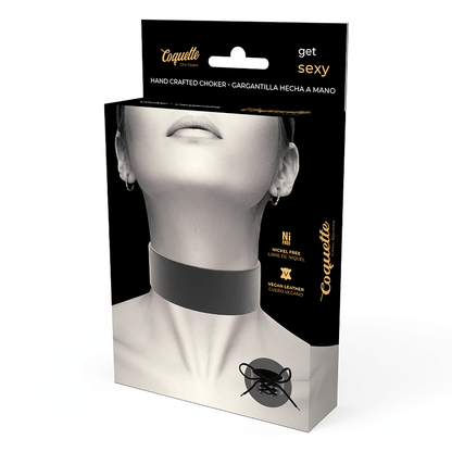 COQUETTE CHIC DESIRE - VEGAN LEATHER CHOKER - Kink&Play