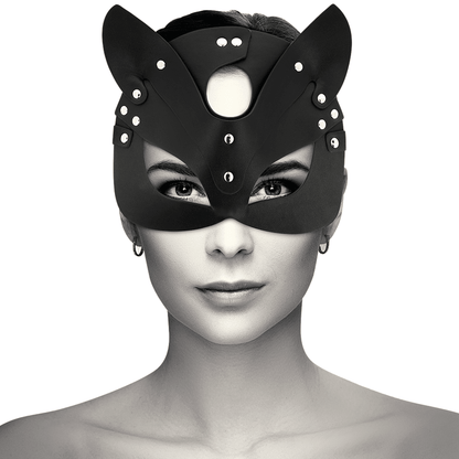 COQUETTE CHIC DESIRE - VEGAN LEATHER MASK WITH BUNNY EARS - Kink&Play