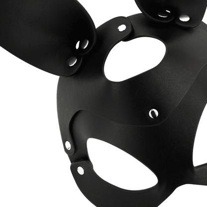 COQUETTE CHIC DESIRE - VEGAN LEATHER MASK WITH BUNNY EARS - Kink&Play