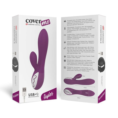 COVERME - TAYLOR VIBRATOR COMPATIBLE WITH WATCHME WIRELESS TECHNOLOGY - Kink&Play