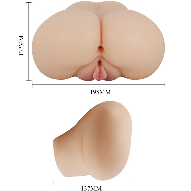 CRAZY BULL - REALISTIC VAGINA AND ANUS LUNA VIBRATOR - Kink&Play