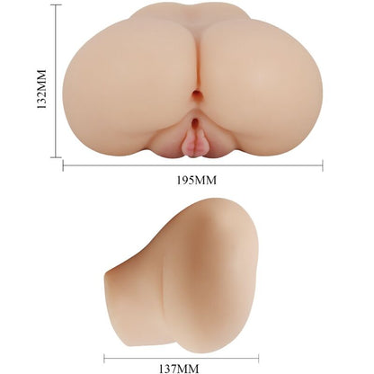 CRAZY BULL - REALISTIC VAGINA AND ANUS LUNA VIBRATOR - Kink&Play