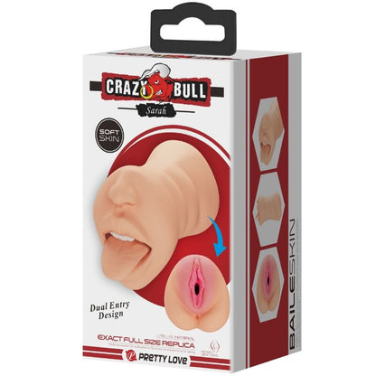 CRAZY BULL - SARAH VAGINA - SHAPED MASTUBADOR DUAL ENTRY - Kink&Play