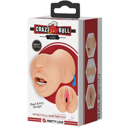 CRAZY BULL - ZOEY VAGINA - SHAPED MASTUBADOR DUAL ENTRY - Kink&Play