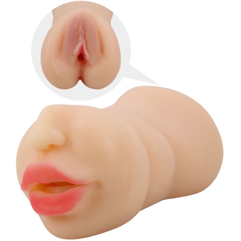 CRAZY BULL - ZOEY VAGINA - SHAPED MASTUBADOR DUAL ENTRY - Kink&Play