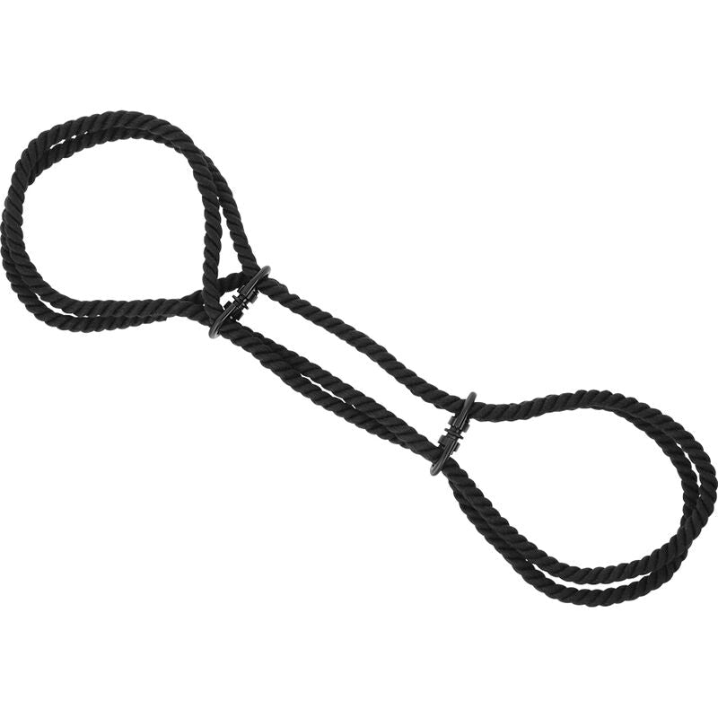 DARKNESS - 100% COTTON ROPE HANDCUFFS OR ANKLE HANDCUFFS - Kink&Play