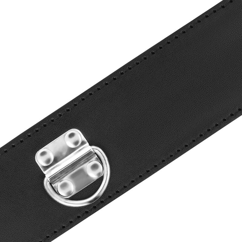 DARKNESS - BDSM COLLAR WITH BLACK LOCK - Kink&Play