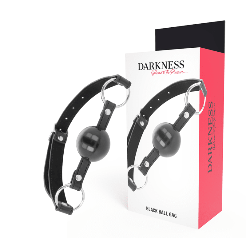 DARKNESS - BLACK BALL GAG - Kink&Play