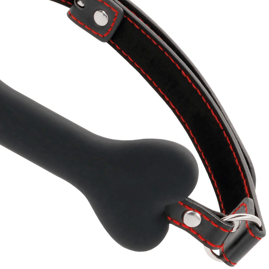 DARKNESS - BLACK BONE SILICONE GAG - Kink&Play
