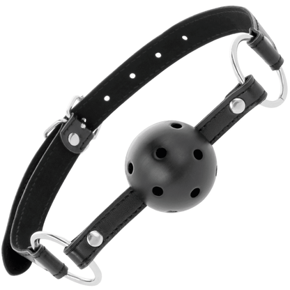DARKNESS - BLACK BREATHABLE GAG - Kink&Play
