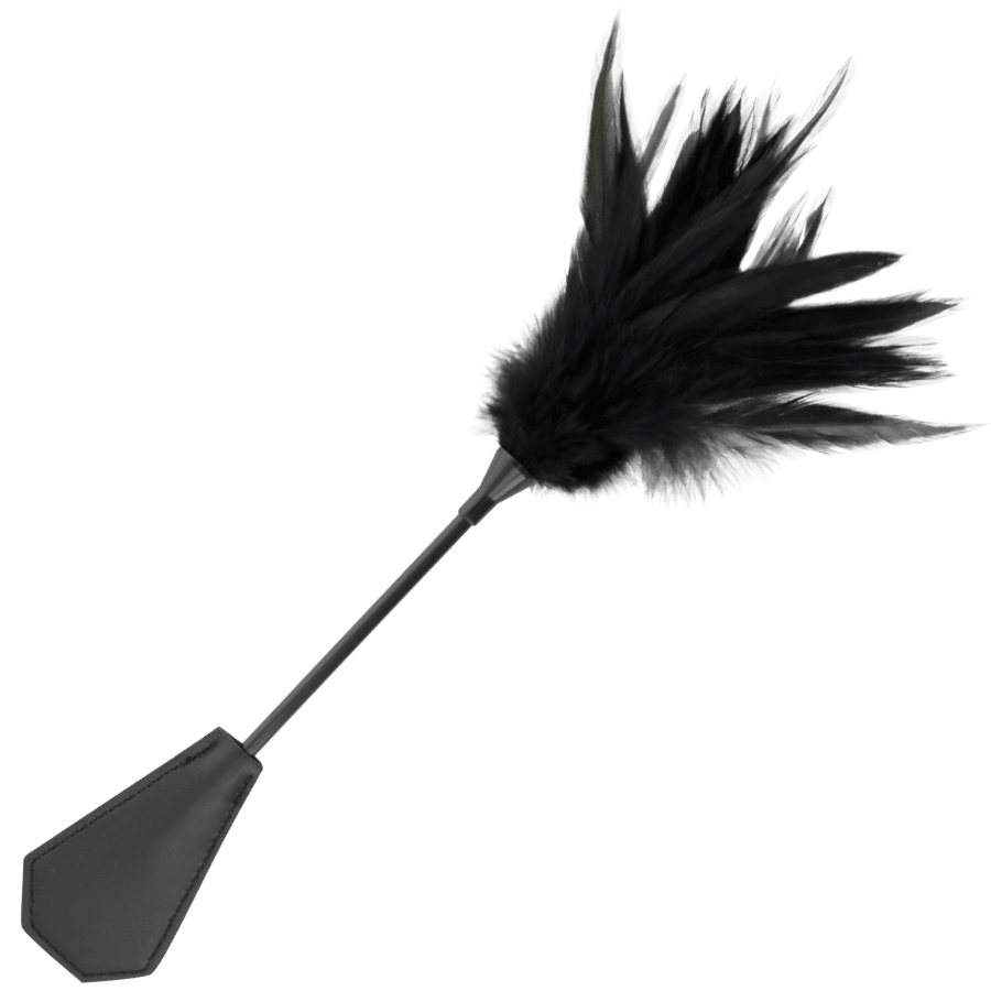 DARKNESS - BLACK FEATHER WHIP - Kink&Play
