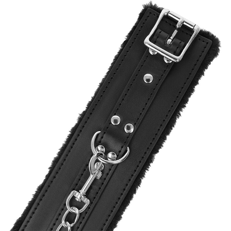 DARKNESS - BLACK LINED BDSM HANDCUFFS - Kink&Play