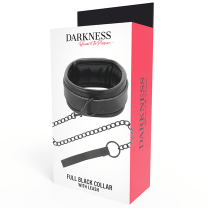 DARKNESS - BLACK NECKLACE WITH CHAIN - Kink&Play