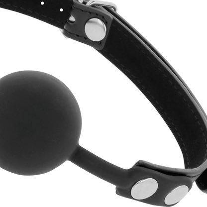 DARKNESS - BLACK SILICONE GAG - Kink&Play