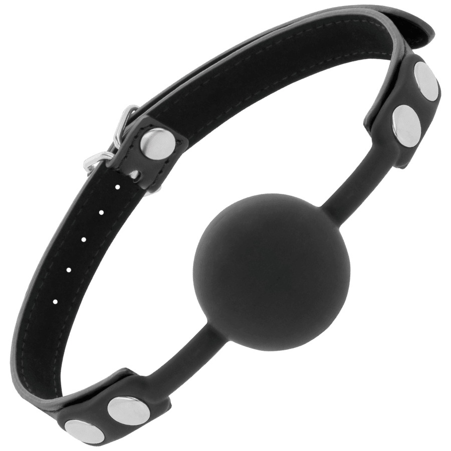 DARKNESS - BLACK SILICONE GAG - Kink&Play