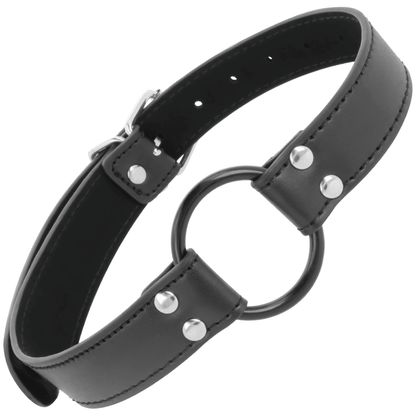 DARKNESS - GAG WITH RING DIAMETER 3.6 CM - Kink&Play