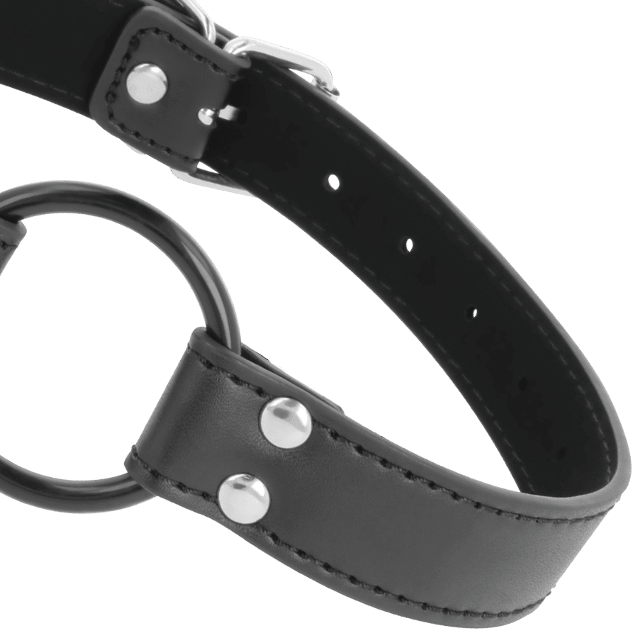 DARKNESS - GAG WITH RING DIAMETER 3.6 CM - Kink&Play