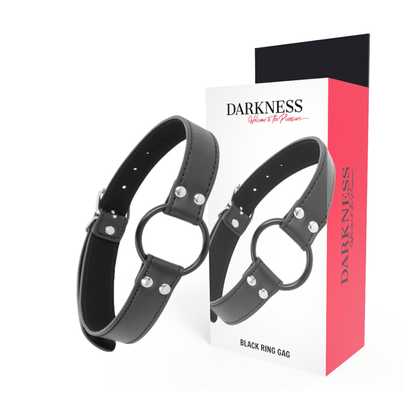 DARKNESS - GAG WITH RING DIAMETER 3.6 CM - Kink&Play