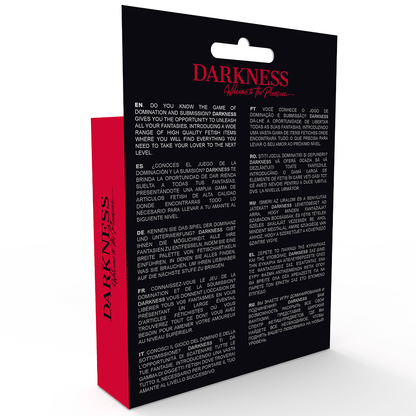 DARKNESS - HARNESS WITH HOLE ONE SIZE - Kink&Play