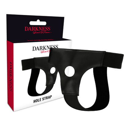 DARKNESS - HARNESS WITH HOLE ONE SIZE - Kink&Play