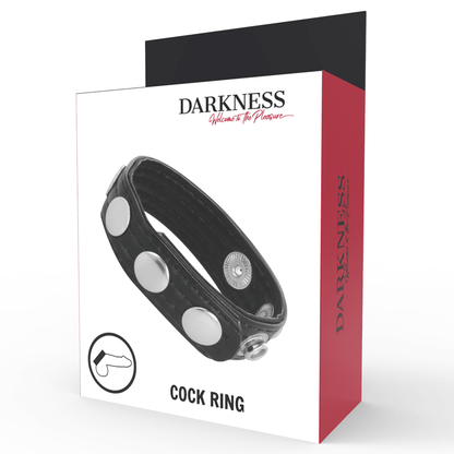 DARKNESS - LEATHER ERECTION RING - Kink&Play