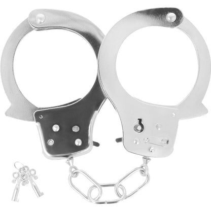 DARKNESS - METAL HANDCUFFS WITH KEYS - Kink&Play