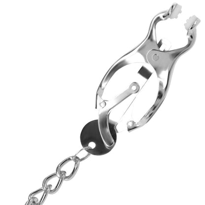 DARKNESS - METAL NIPPLE CLAMP WITH CHAIN - Kink&Play