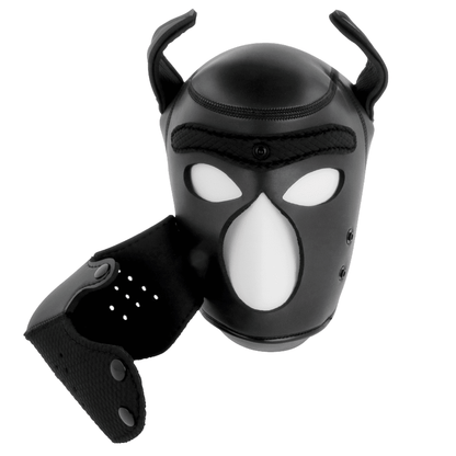 DARKNESS - NEOPRENE DOG MASK WITH REMOVABLE MUZZLE L - Kink&Play