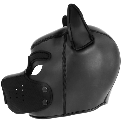 DARKNESS - NEOPRENE DOG MASK WITH REMOVABLE MUZZLE M - Kink&Play