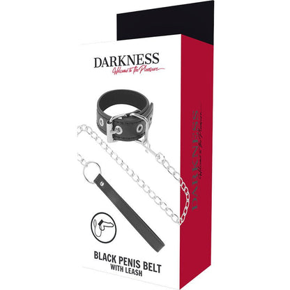 DARKNESS - PENIS RING WITH STRAP - Kink&Play