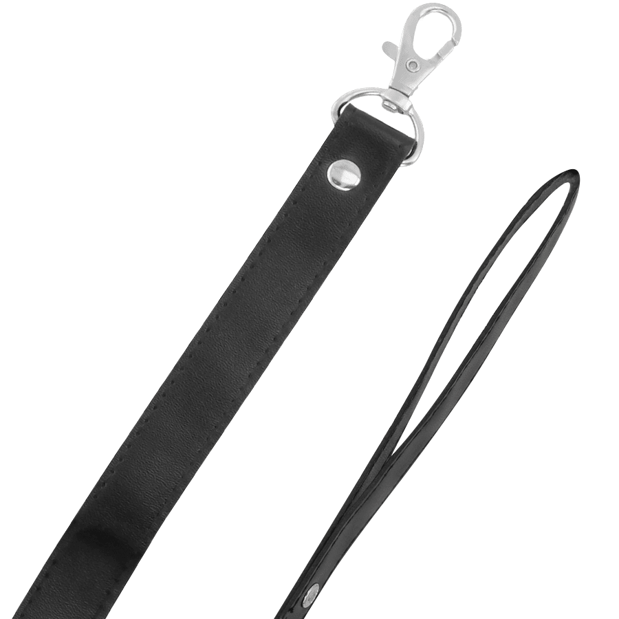 DARKNESS - POSTURE NECKLACE WITH LEATHER CHAIN - Kink&Play