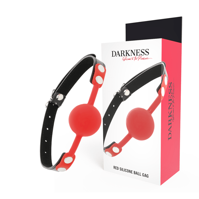 DARKNESS - RED SILICONE GAG - Kink&Play