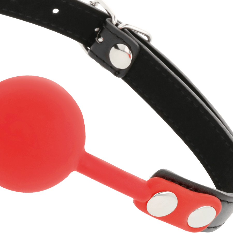 DARKNESS - RED SILICONE GAG - Kink&Play