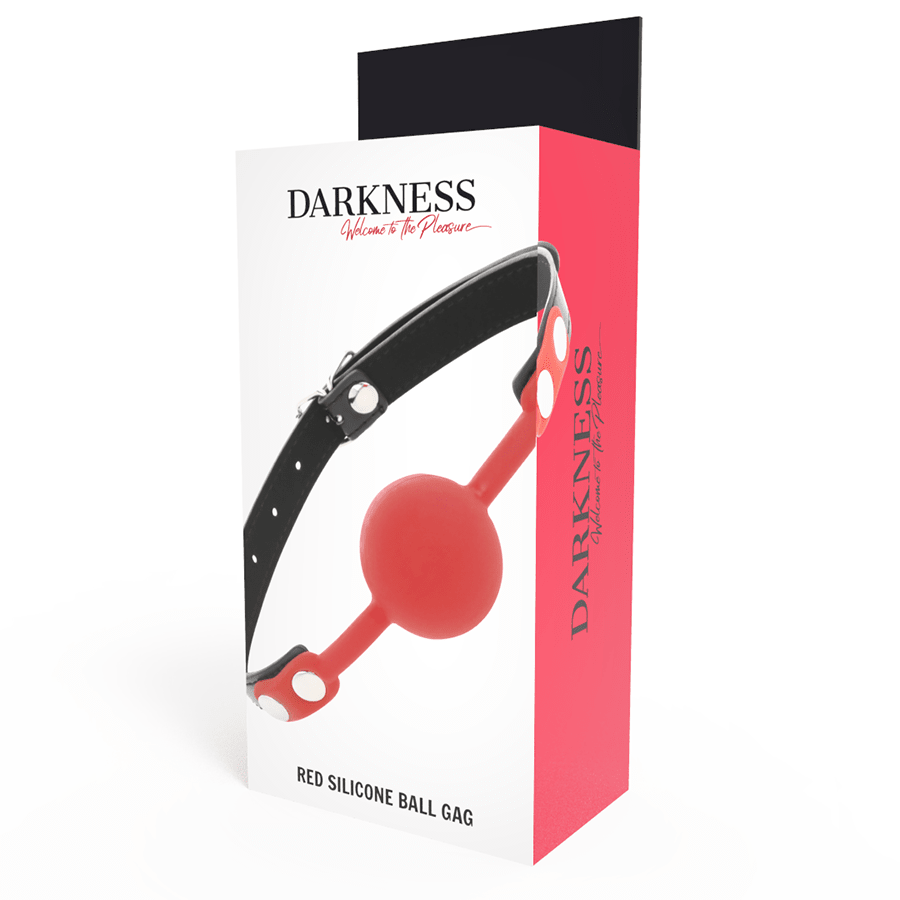 DARKNESS - RED SILICONE GAG - Kink&Play